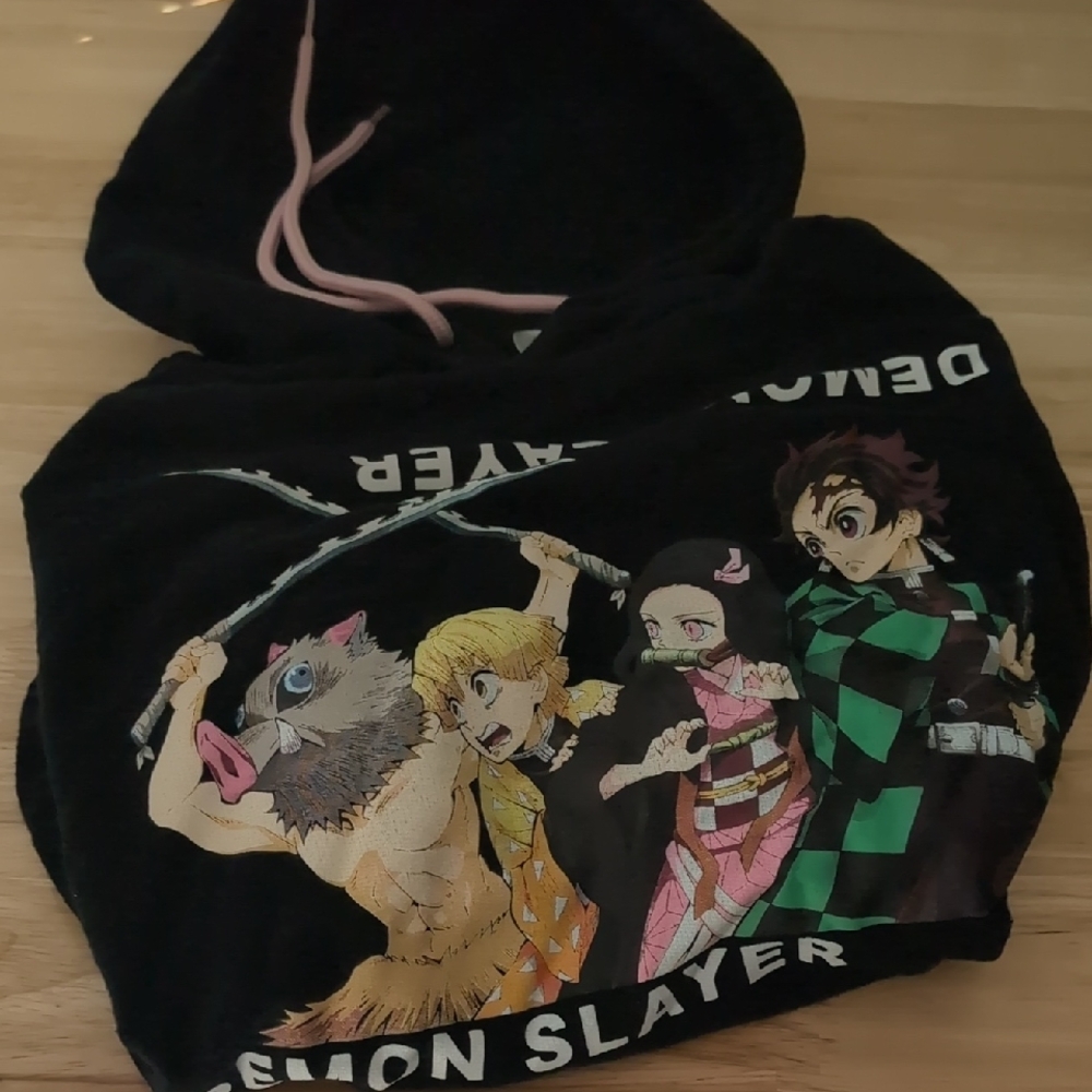 Demon Slayer Kids Hoodie - Black